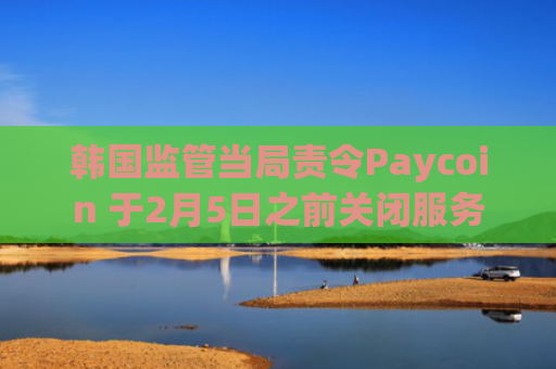 韩国监管当局责令Paycoin 于2月5日之前关闭服务-图1