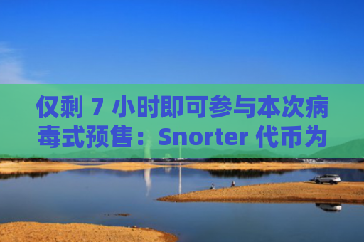 仅剩 7 小时即可参与本次病毒式预售:Snorter 代币为何可能成为下一个暴涨的加密货币