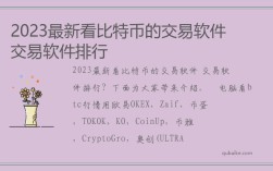 2023最新看比特币的交易软件 交易软件排行
