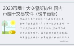2023币圈十大交易所排名 国内币圈十交易软件（榜单更新）